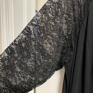 Black dress with lace sleeves, new with tags from Torrid